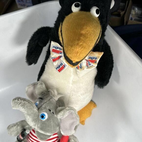 Vintage Pepsi 16” & Coca Cola 8” Advertisement Plush - Picture 1 of 12